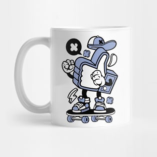 Like Finger cartoon skateboard Mug